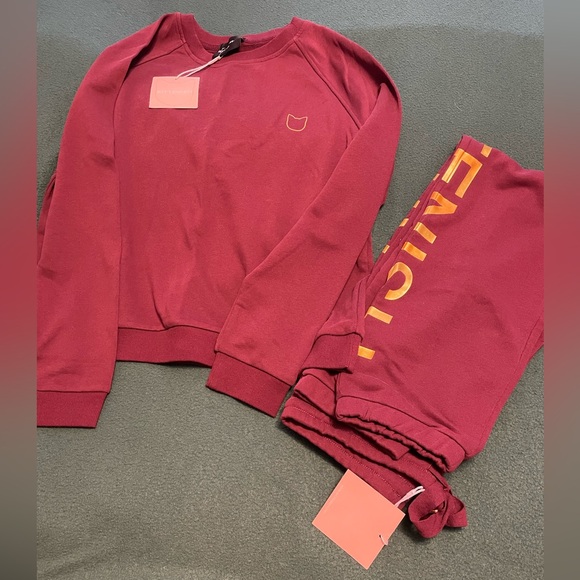 Kittenish Logo Sweatshirt and Pant Set - Picture 2 of 14